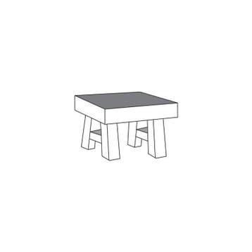 Hoektafel HT1-K Bloemendaal - hoektafels, Nieuw, Overige materialen