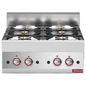 Diamond Fornuis | ALPHA 650 | Tafelmodel | Gas | 4 Branders, Ophalen of Verzenden, Nieuw in verpakking