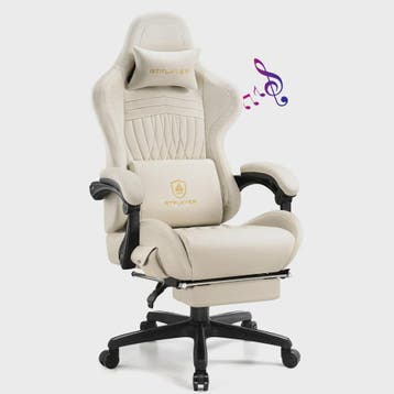 GTPLAYER Ergonomische Gaming Stoel met Voetensteun en Muziek, Verzenden, Nieuw
