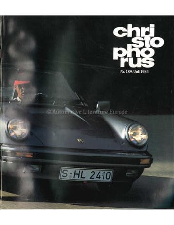 1984 PORSCHE CHRISTOPHORUS MAGAZINE 189 DUITS, Nieuw, Porsche, Author
