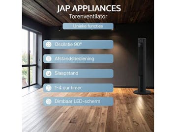JAP Appliances Montreal - Torenventilator - Stille werking, Verzenden, Nieuw