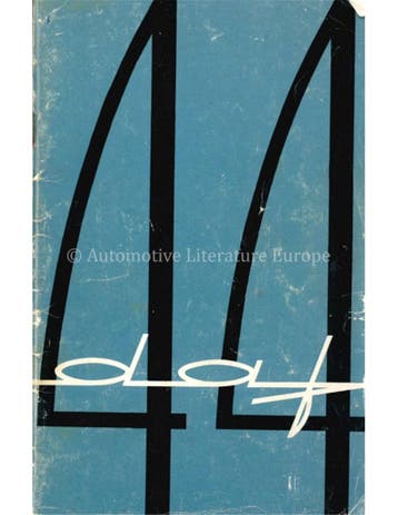 1967 DAF 44 INSTRUCTIEBOEKJE NEDERLANDS