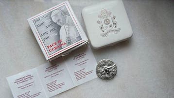 Italië. Silver medal 2022, Vrede in Oekraine, 23 gr .925