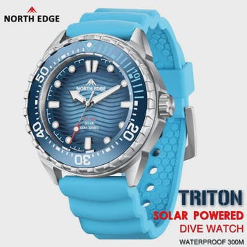 NORTH EDGE TRITON Heren Duikhorloge - Solar Powered, 300M Wa, Sieraden, Tassen en Uiterlijk, Horloges | Heren, Verzenden, Nieuw