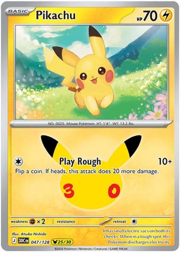 Pikachu (30C 047), Ophalen of Verzenden, Nieuw
