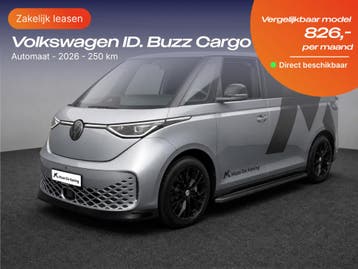 Volkswagen ID. Buzz Cargo | Zakelijk Leasen vanaf 405,- p/mn, Nieuw, Financial lease, Lease, Volkswagen