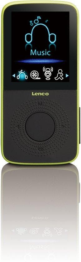 Lenco Podo-153 - MP4-speler Pedometer - 4GB - Zwart Groen, Verzenden, Nieuw