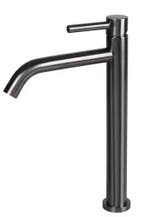 Wastafelmengkraan Differnz Hoog Gebogen Gunmetal, Ophalen of Verzenden, Nieuw, Bad