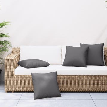 vidaXL Bankkussens 4 st 40x40 cm stof antracietkleurig, Verzenden, Nieuw