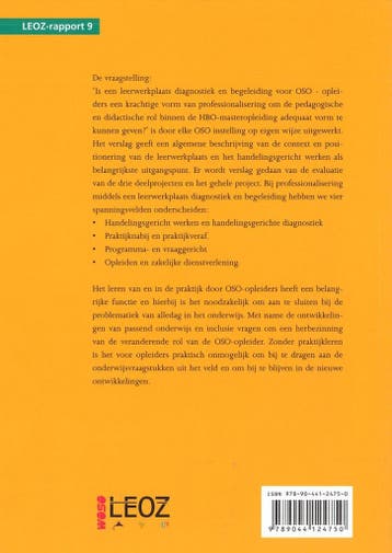 LEOZ-rapporten 9: De leerwerkplaats handelingsgericht werken, Verzenden, Zo goed als nieuw, Gyan Akveld
