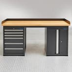 Datona Werkbank PRO bamboe - 6 lades - opbergkast - 200 cm -, Ophalen of Verzenden, Nieuw