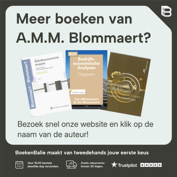 Bedrijfseconomische Analyses 9789001705459 A.M.M. Blommaert, Verzenden, Gelezen, A.M.M. Blommaert
