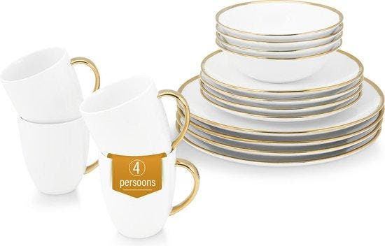vtwonen serviesset voor 4 personen, Huis en Inrichting, Keuken | Keukenbenodigdheden, Verzenden