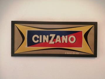 Cinzano - Cinzano - Reclamebord - 1970 - IJzer