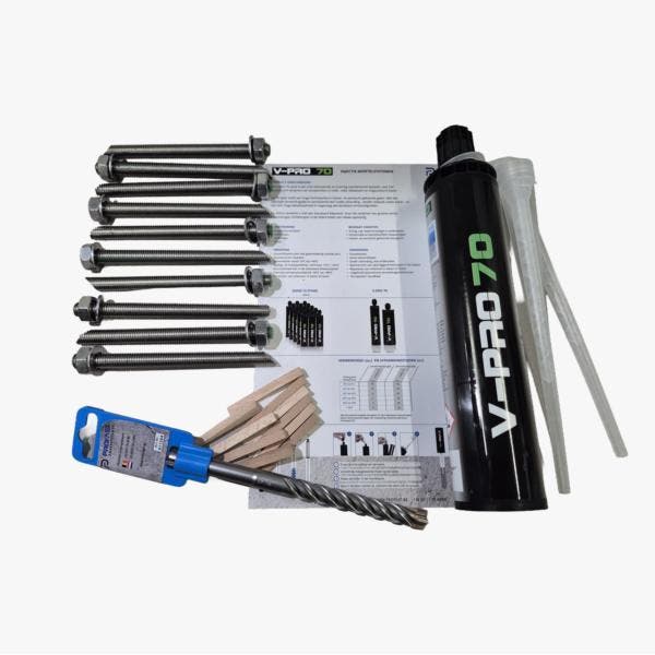 Zonwering Montage Set RVS – (Tot 6m breed), Doe-het-zelf en Verbouw, IJzerwaren en Bevestigingsmiddelen, 50 tot 100 mm, Overige typen