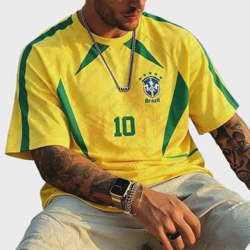 Brazil Voetbalshirt Heren Dames - Zomer Sport T-shirt Korte, Verzenden, Nieuw