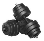 Halterset 30 kg –Verstelbare Dumbbell en Barbell Thuisfitnes, Sport en Fitness, Fitnessmaterialen, Verzenden, Nieuw