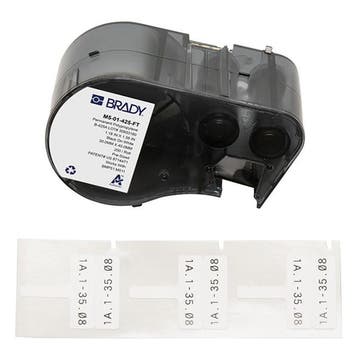 Brady M5-01-425-FT polypropyleen labels 29,9 mm x 20,02 mm, Verzenden, Nieuw, Brady