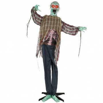 Levensgrote Geanimeerde Halloween-Zombie, 170 Cm, Met Geluid, Verzenden, Nieuw
