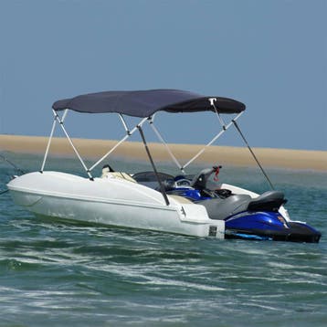 vidaXL Biminitop 4 bogen met zijwanden 243x(170-182)x137 cm, Verzenden, Nieuw