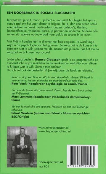 Wij 9789049102395 Remco Claassen, Verzenden, Gelezen, Remco Claassen