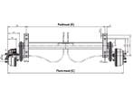 Torsie as geremd 1500kg KNOTT padmaat 1000mm / flens 1470mm, Ophalen of Verzenden, Nieuw