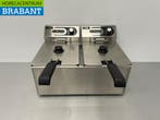 RVS HCB Dubbele Friteuse Frituur 2 x 9 liter 230V Horeca, Ophalen of Verzenden, Nieuw in verpakking