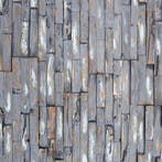 Houtstrips 3D Teakhout Makassar 50x18cm, Huis en Inrichting, Ophalen of Verzenden, Nieuw