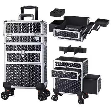 Rollende Make-upkoffer – Grote Cosmetica Trolley, Verzenden, Nieuw