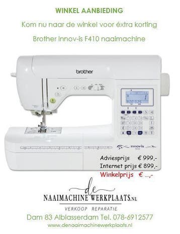 Naaimachines: kom nu naar de winkel voor éxtra korting !!, Ophalen, Nieuw, Naaimachine, Brother