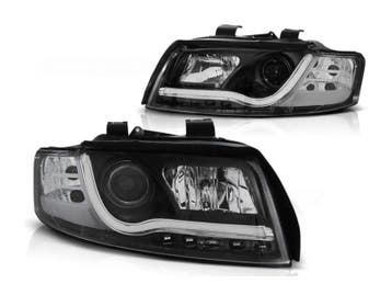 LED Tube DRL koplampen Black geschikt voor Audi A4, Verzenden, Nieuw, Audi