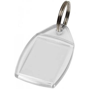Falkx Transparante blanco sleutelhanger voor foto, naamka..., Ophalen of Verzenden, Nieuw, Overige typen