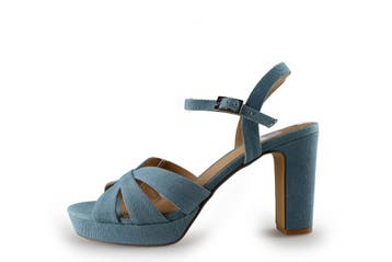 Manfield Sandalen in maat 42 Blauw, Sandalen of Muiltjes, Zo goed als nieuw, Manfield, Verzenden
