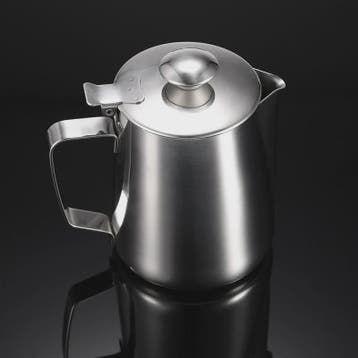 RVS Melkopschuimkan met Deksel - Barista Kwaliteit voor Latt, Verzenden