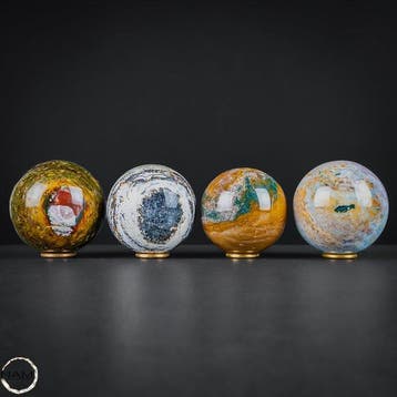 Oceanjaspis-bollen – unieke natuurlijke patronen in felle