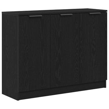 Sideboard Zwart Bewerkt Hout | Laatste Stuk!, Huis en Inrichting, Gebruikt, Modern, 25 tot 50 cm, Overige houtsoorten