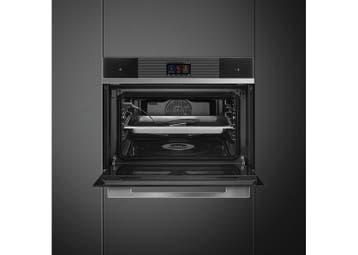 SMEG SF4104WVCPN Stoomoven 41L Zwart inbouw 45 cm A+, Ophalen of Verzenden, Nieuw, 45 tot 60 cm, Minder dan 45 cm