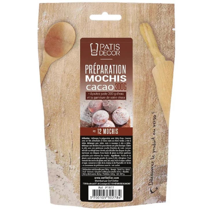 Patis Decor Mochi Mix Cacao 300g, Hobby en Vrije tijd, Taarten en Cupcakes maken, Nieuw, Verzenden