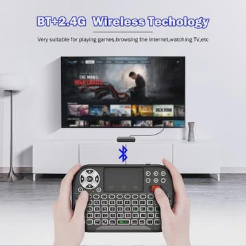 Mini Draadloos Toetsenbord met Touchpad, Scroll Wheel & 8 Kl, Verzenden, Nieuw