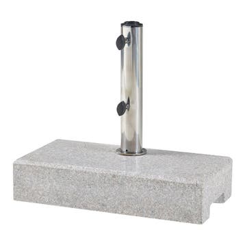 Parasolvoet Bomba parasolhouder graniet rechthoek 45x22,5x9,, Tuin en Terras, Verzenden, Nieuw