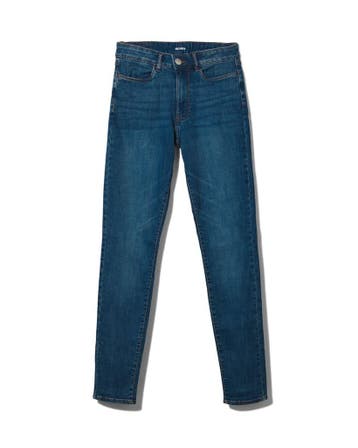 HEMA Dames jeans - skinny fit middenblauw, Verzenden, Nieuw