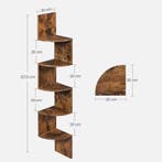 Nieuwe Wand Boekenkast | Wandkast Vintage, Zwart, Wit, Grijs, Met plank(en), Minder dan 50 cm, Verzenden, 100 tot 150 cm