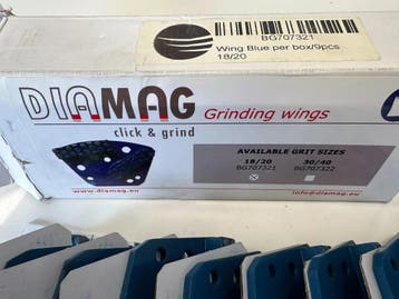DIAMAG Wing Bleu 9 x diamantsegmenten 18/20 korrel, Ophalen of Verzenden, Gebruikt