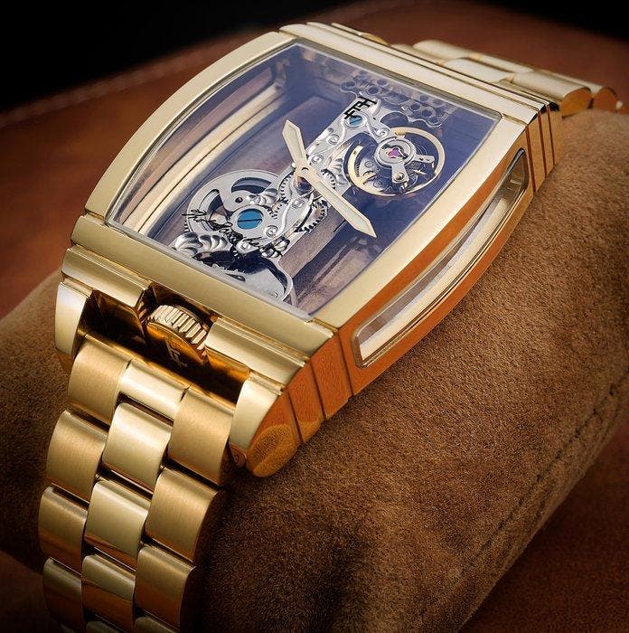 Thomas Earnshaw - Mechanical - BRIDGE - Gold - Skeleton -, Sieraden, Tassen en Uiterlijk, Horloges | Heren