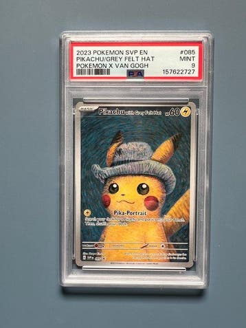 Pokémon - 1 Graded card - Pikachu 085 Full art, Foil - PSA 9, Nieuw