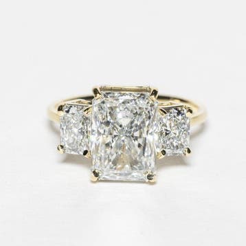 Zonder minimumprijs - Ring - 18 karaat Geel goud - 5.03ct., Nieuw