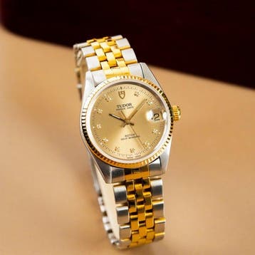 Tudor - Prince Oysterdate Two Tone Diamond Index - 72033