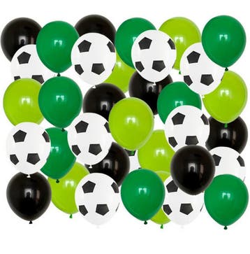 Voetbal party set XXL zwart/wit 152-delig, Ophalen of Verzenden, Nieuw, Overige typen
