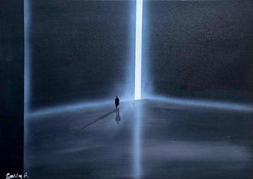 Adam Golly - Nothing waits beyond, Antiek en Kunst