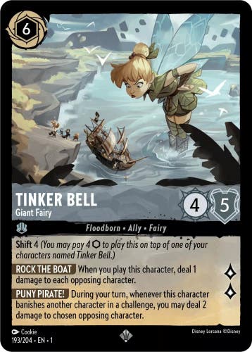 [193/204] - TINKER BELL - Giant Fairy ENG FOIL [M/NM], Ophalen of Verzenden, Nieuw